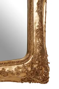 Interiors by Premier Marseille Gold Baroque Style Wall Mirror