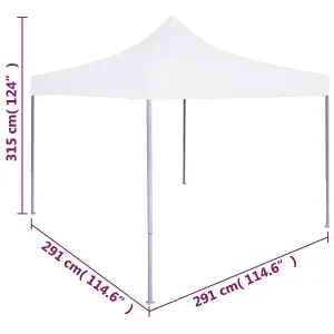 Berkfield Professional Folding Party Tent 3x3 m Steel White