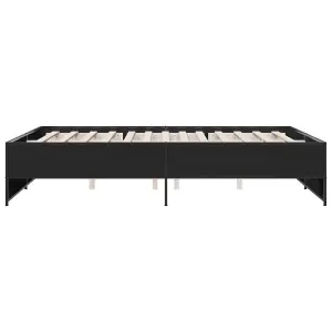 Berkfield Bed Frame without Mattress Black 140x200 cm