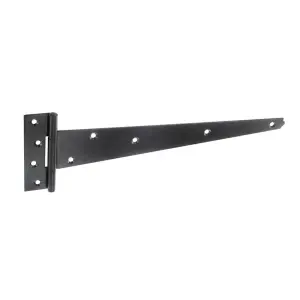 Securit Heavy Plain Tee Hinge (Pack of 2) Black (25mm x 125mm x 360mm)