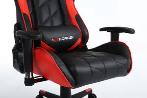 GTForce Pro GT Reclining Sports Racing Gaming Office Desk Pc Car Faux Leather Chair (Red)