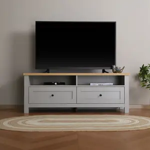 Wiltshire Contemporary TV Unit - Grey -