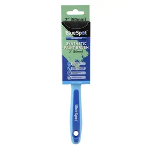 Blue Spot Tools - 2" (50mm) Synthetic Paint Brush with Soft Grip Handle