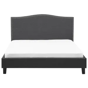 Fabric EU Super King Bed Grey MONTPELLIER