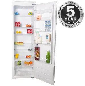 SIA RFI106 304L Auto Defrost White Integrated Built In Tall Larder Fridge