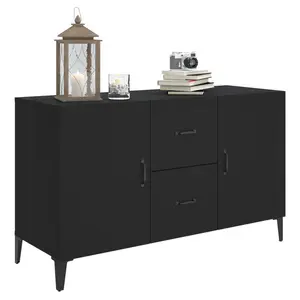 Jerrell Sideboard 100x36x60 cm Engineered Wood Black