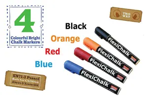 Walplus Whiteboard with FlexiChalk Bright Colour Liquid Chalk Marker Home Decoration