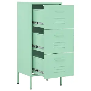 Berkfield Storage Cabinet Mint 42.5x35x101.5 cm Steel