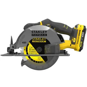 Stanley FatMax 18V Li-ion V20 165mm Cordless Circular saw (1 x 2Ah) - SFMCS500D1K-GB