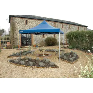 Draper Folding Gazebo, 3 x 3m, Blue 76942