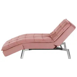 Velvet Chaise Lounge Pink LOIRET