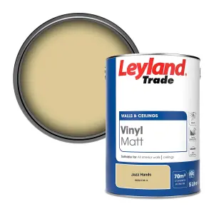 Leyland Trade Vinyl Matt Walls & Ceilings Emulsion Paint Jazz Hands (PPG1109-3) 5L