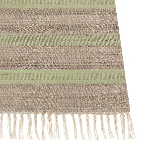 Jute Area Rug 160 x 230 cm Beige and Light Green TALPUR