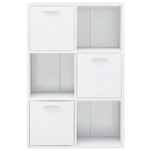 Berkfield Storage Cabinet High Gloss White 60x29.5x90 cm Engineered Wood