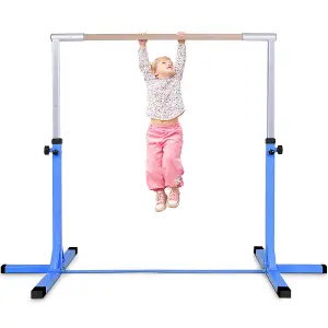 Costway Kids Junior Horizontal Kips Bar Gymnastics Training Bar Gym