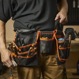 Magnusson Orange & black Tool belt & holster set