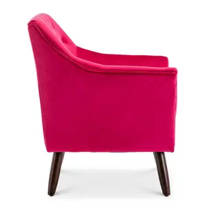 Velvet Pink Franca Accent Chair