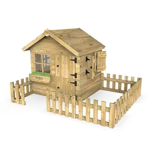 Rebo Orchard 4FT x 4FT Children's Wooden Garden Playhouse - Dove