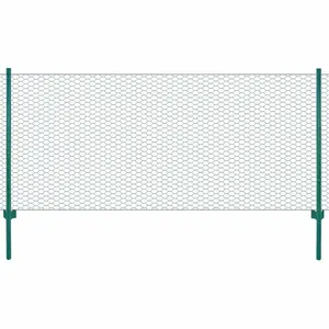 Daryll Green Metal Wire/Mesh Fence 50cm H x 2500cm W