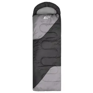 Active Era Premium Waterproof Lightweight Sleeping Bag - Black - 3-4 Seasons