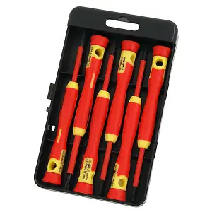 Screwdriver Set - 6 piece Precision VDE Flat and Pozi (Neilsen CT1773)