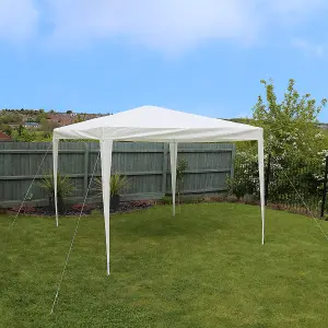 Charles Bentley 3m x 3m Gazebo/Tent Awning Wedding/Party Tent Showerproof White