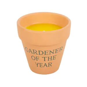 Outdoor Citronella Candle in a Ceramic Pot H9.5cm