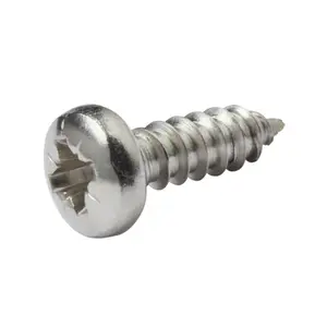 Diall Pozidriv Pan head A2 stainless steel Screw (Dia)4.2mm (L)13mm, Pack of 25