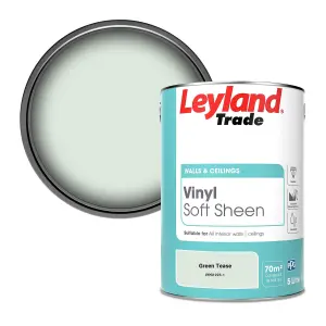 Leyland Trade Vinyl Soft Sheen Walls & Ceilings Emulsion Paint Green Tease (PPG1223-1) - 5L