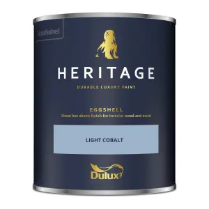 Dulux Trade Heritage Light Cobalt Eggshell Wall paint, 750ml