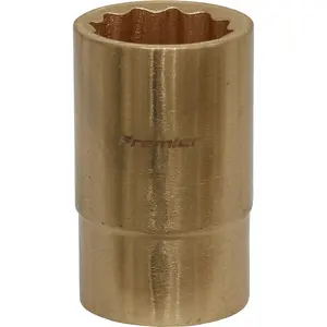 18mm Non-Sparking WallDrive Socket - Durable Beryllium Copper Tool for Safety