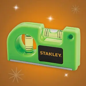 Stanley Magnetic Pocket Spirit Level Hi-Vis Green