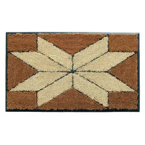 Coco&Coir Door Mat Natural Coir Rubber Backed Eco-Friendly Indoor  Outdoor Heavy Duty Entrance Door Mat 45 x 75 cm INDIAN STAR