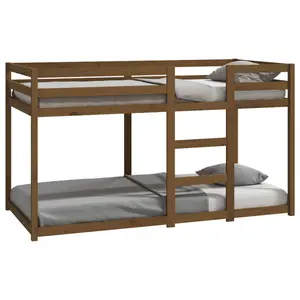 Cullompt Harriet Bee Bunk Bed 90x200 Cm Solid Wood Pine Honey Brown / 80 x 200 cm