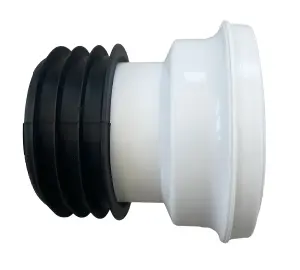 Straight WC Toilet Pan Connector 4'' (100mm/110mm) - Toilet Seal, Rigid Waste Pipe Connector Pan Connector. FREE DELIVERY