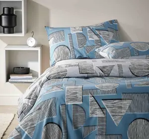 Vantona - Strings Geometric Blue Bedding Set - Single