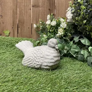 Adorable and Charming Stone Cast Dove Ornament