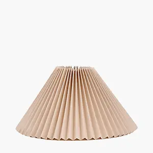 Natural Linen Hard Pleat Tapered Lampshade