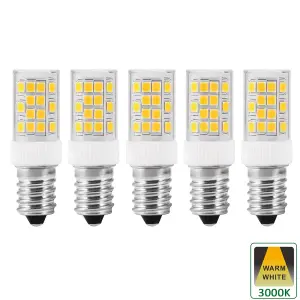 Harper Living 4 Watts E14 SES Small Edison Screw LED Light Bulb Capsule Warm White Dimmable, Pack of 5