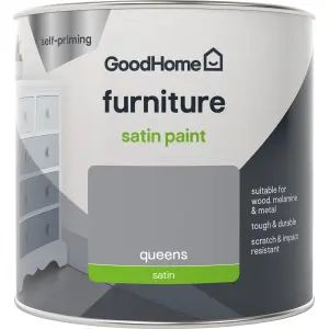 GoodHome Renovation Queens Satinwood Multi-room Furniture paint, 500ml