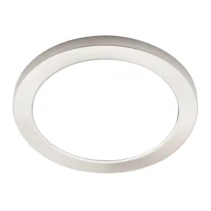 Litecraft Satin Nickel Magnetic Bezel For 18W Darly Bathroom Flush Ceiling Light