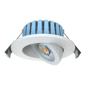 Litecraft COB LED White Adjustable Colour Changing Bathroom Downlight