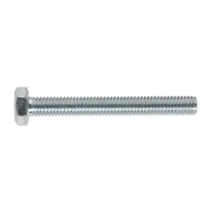 Sealey HT Setscrew M6 x 50mm 8.8 Zinc Plated DIN 933 - Pack of 50 Pieces SS650