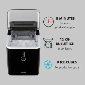 Klarstein Snow Cone Machine Black