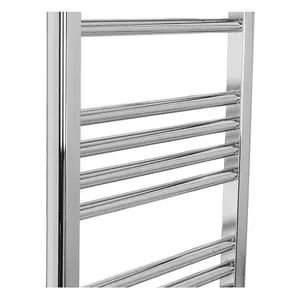 Rinse 700x450mm Chrome Bathroom Heated Towel Rail Radiator Straight Ladder Style Towel Warmer