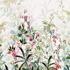 Laura Ashley Pointon Fields Multicoloured Fixed Width Floral Mural