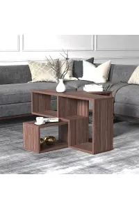 Legon TV Stand and Bookshelf with Free Combination, 190 x 55 x 40 cm TV Unit Table for TVs up to 60 inch, Walnut