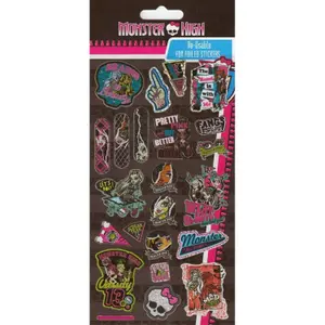 Monster High Logo Stickers Black/Multicoloured (One Size)