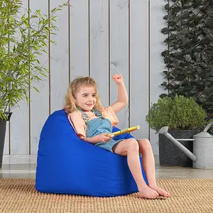 Veeva Kids Classic Bean Bag Chair Blue Childrens Bean Bags