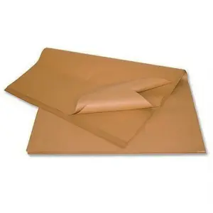 100 x Large Sheets Of Brown Ribbed 19 x 29.5" General Purpose Gift Wrapping Kraft Paper